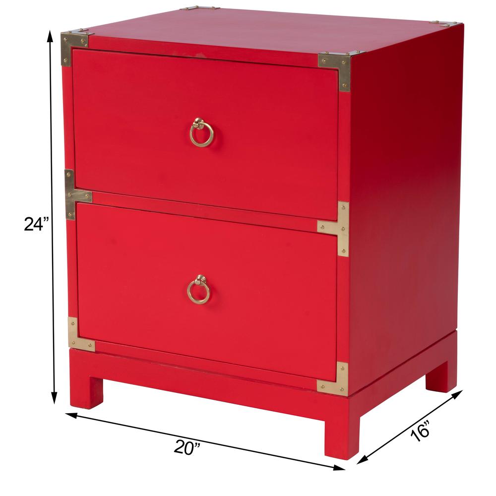 Ardennes Campaign End Table, Red. Picture 8