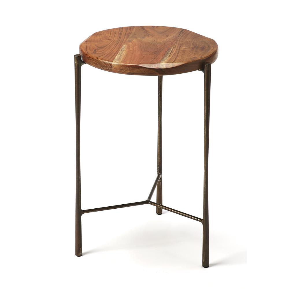 Brisbane Live Edge Side Table, Multi-Color. Picture 1