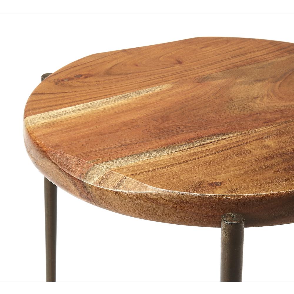 Brisbane Live Edge Side Table, Multi-Color. Picture 4