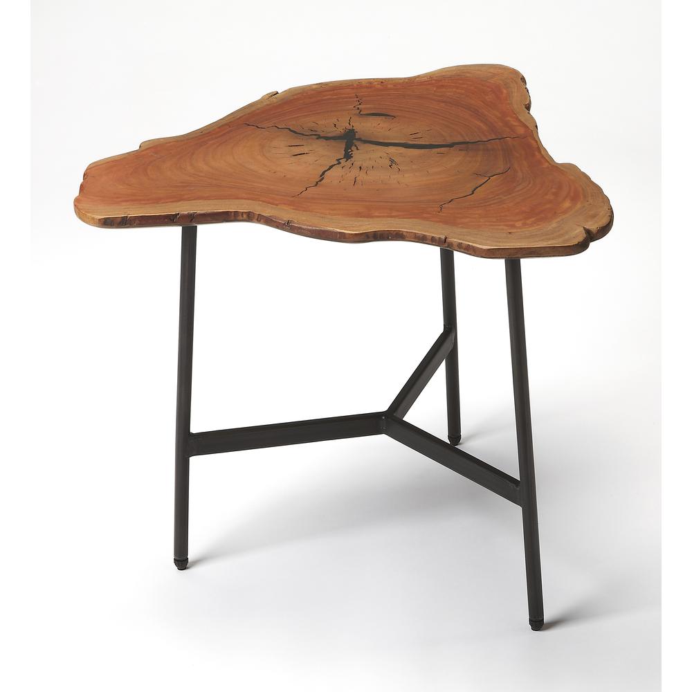 Ipswich Live Edge Side Table, Multi-Color. Picture 1