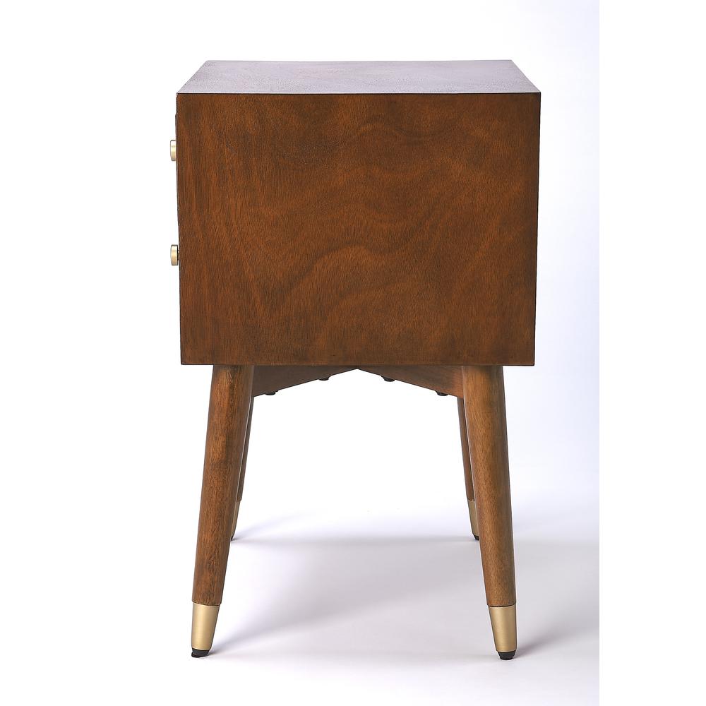 Zelda Nightstand, Medium Brown. Picture 6
