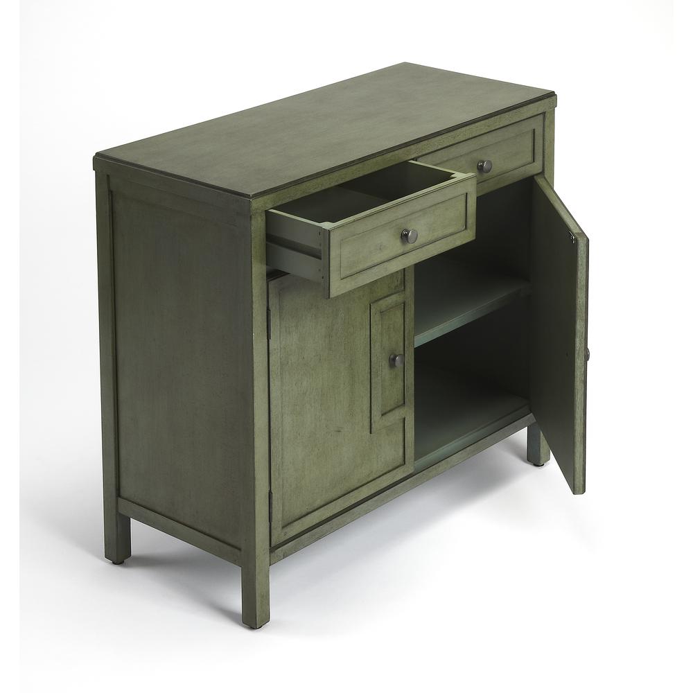 Imperial Wood Accent Cabinet, Green. Picture 2