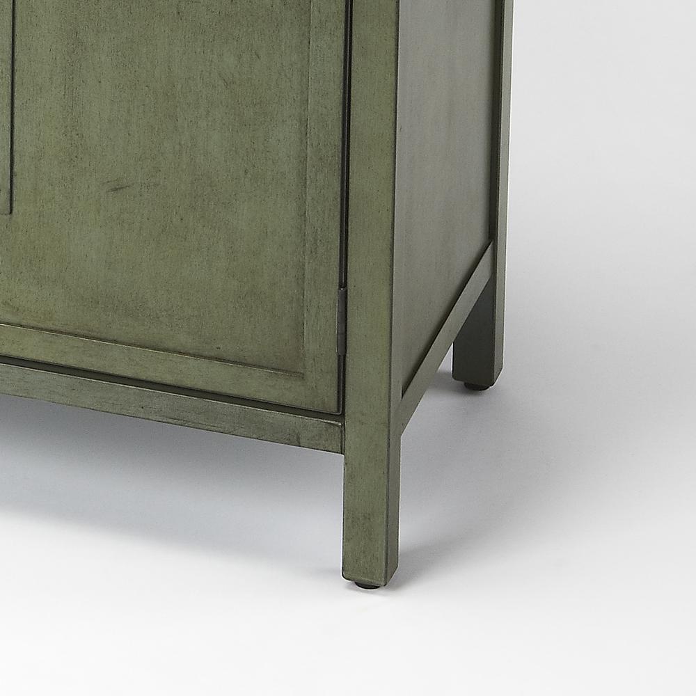 Imperial Wood Accent Cabinet, Green. Picture 3