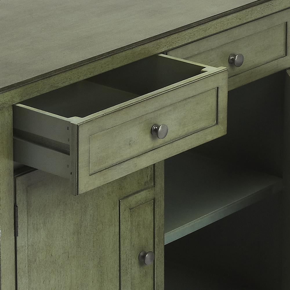Imperial Wood Accent Cabinet, Green. Picture 5
