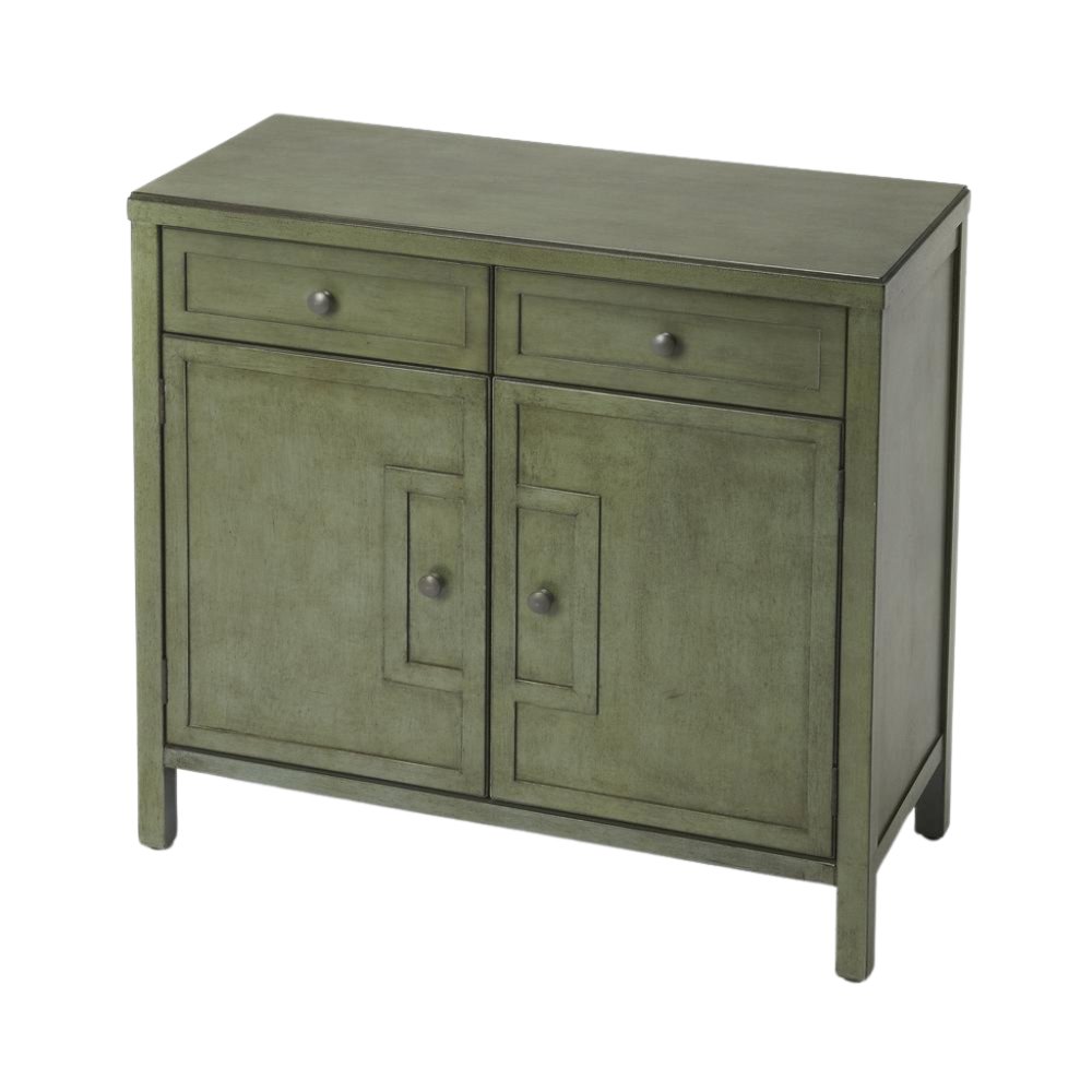 Green Accent Cabinet – Wood Cabinet for Bedroom or Living Room Décor. Picture 1