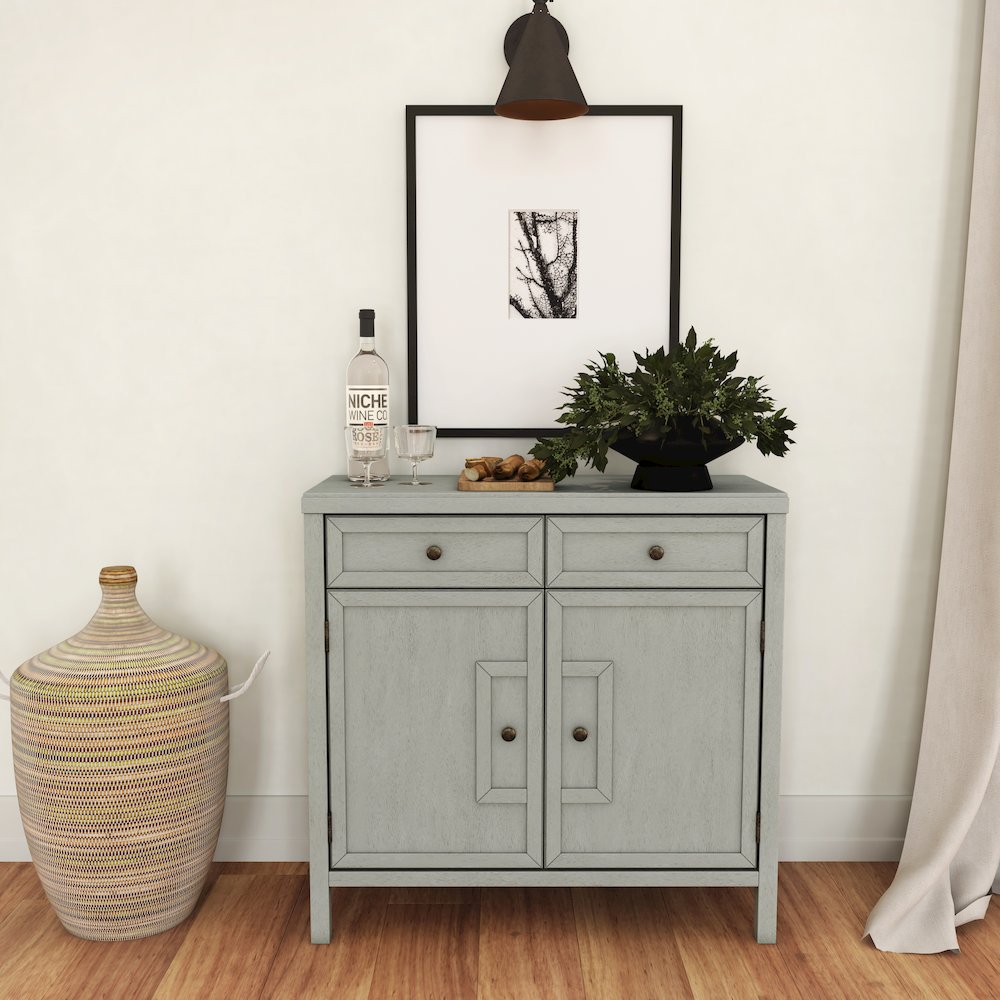 Imperial Wood Accent Cabinet, Gray. Picture 10