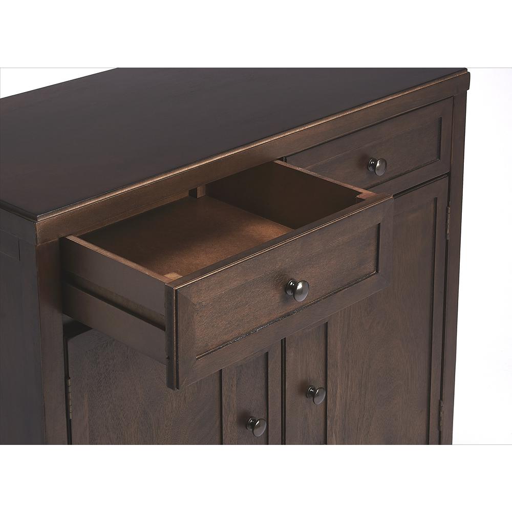 Imperial Wood Accent Cabinet, Dark Brown. Picture 4