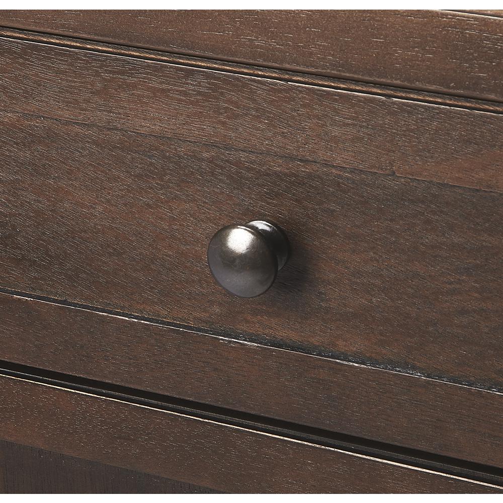 Imperial Wood Accent Cabinet, Dark Brown. Picture 6