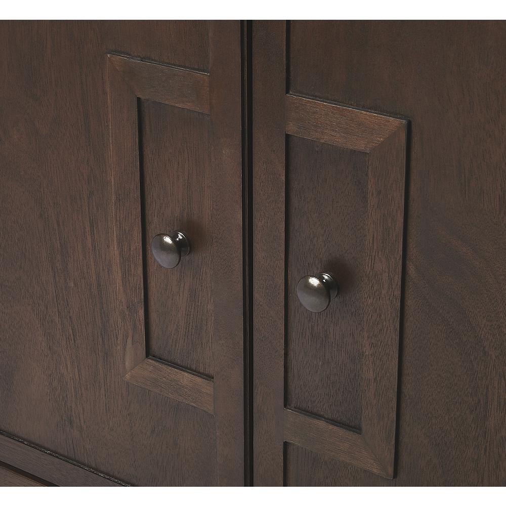 Imperial Wood Accent Cabinet, Dark Brown. Picture 7