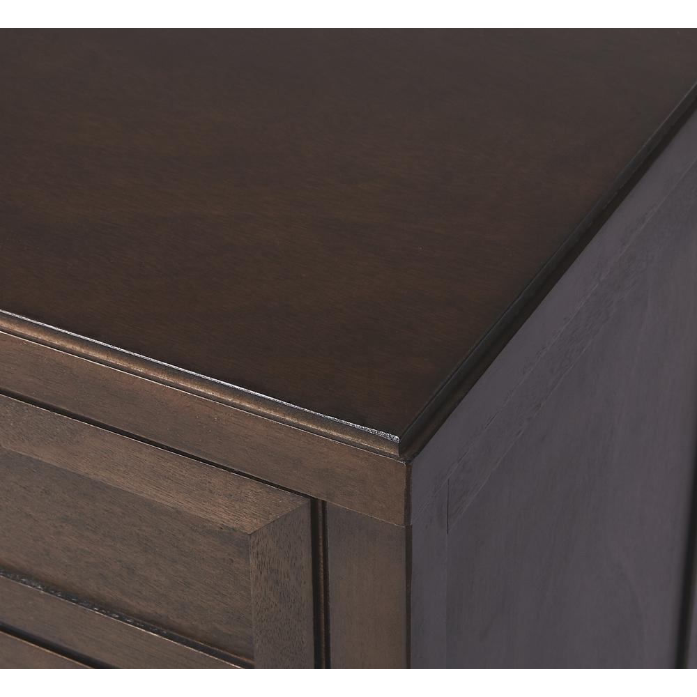 Imperial Wood Accent Cabinet, Dark Brown. Picture 8