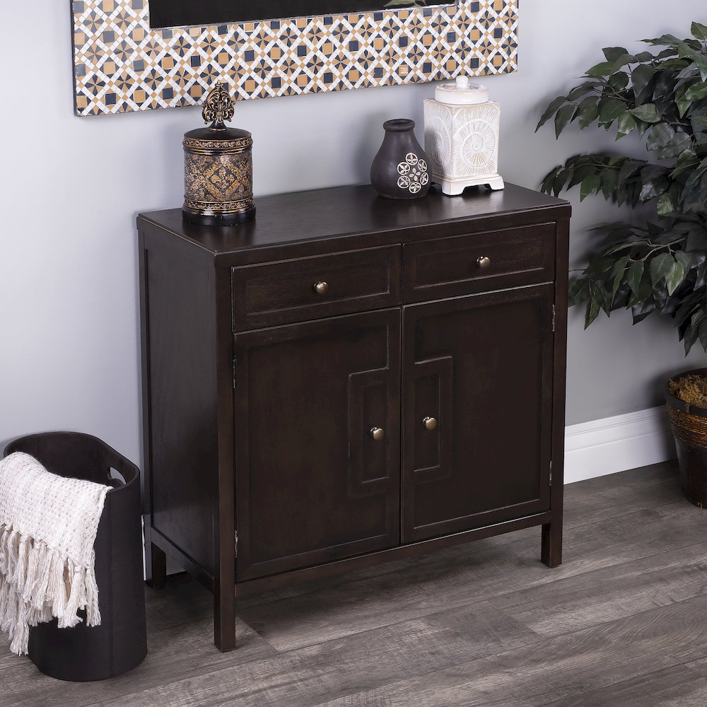 Imperial Wood Accent Cabinet, Dark Brown. Picture 10