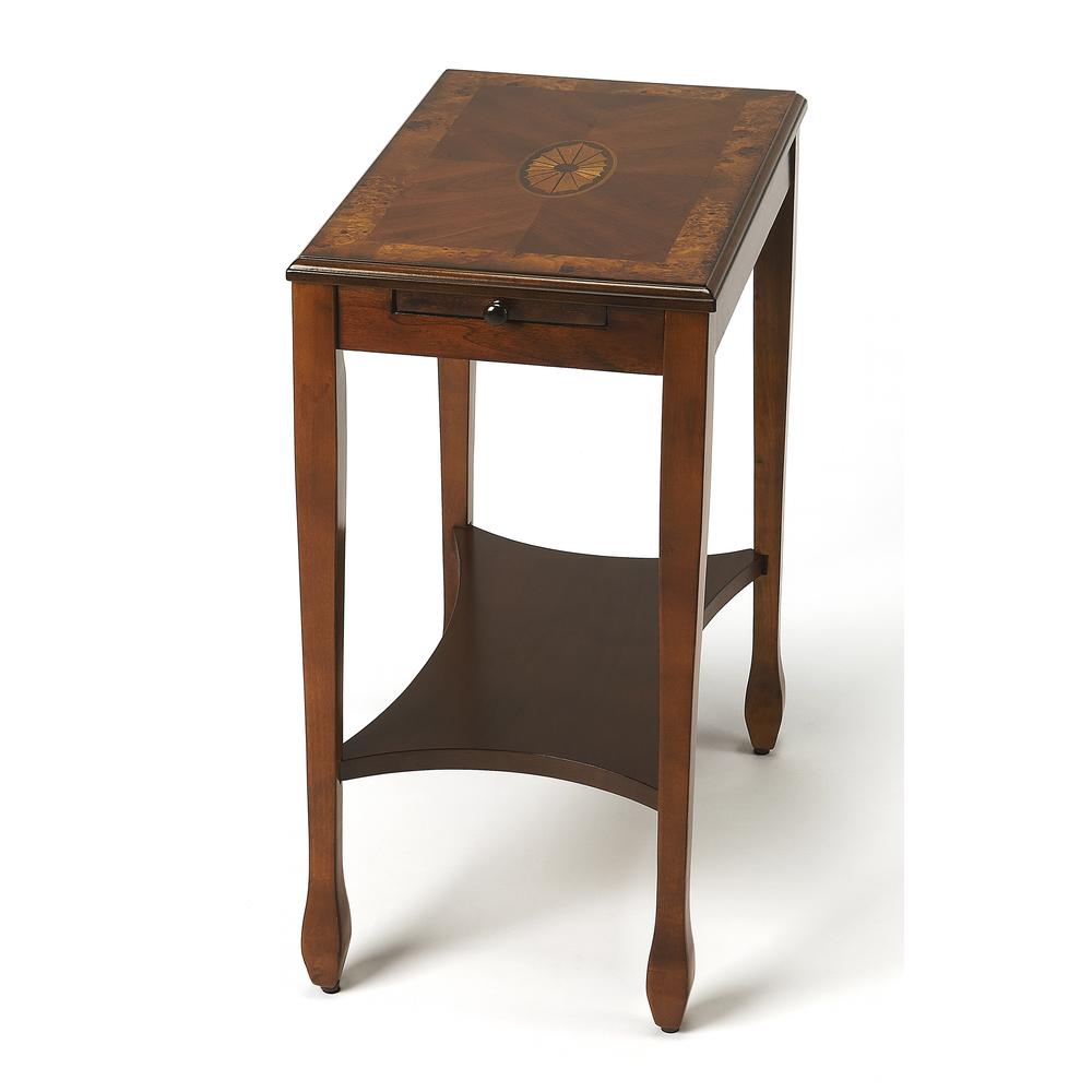 Gilbert End Table, Medium Brown. Picture 1