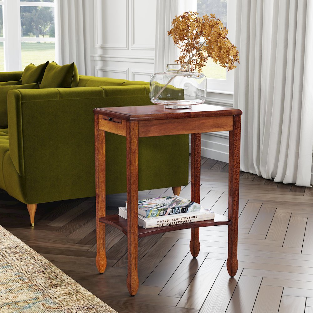 Gilbert End Table, Medium Brown. Picture 7