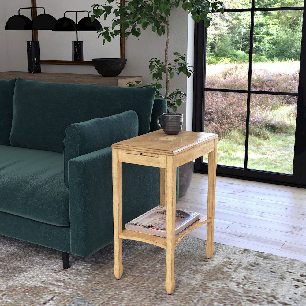 Gilbert End Table, Beige. Picture 2