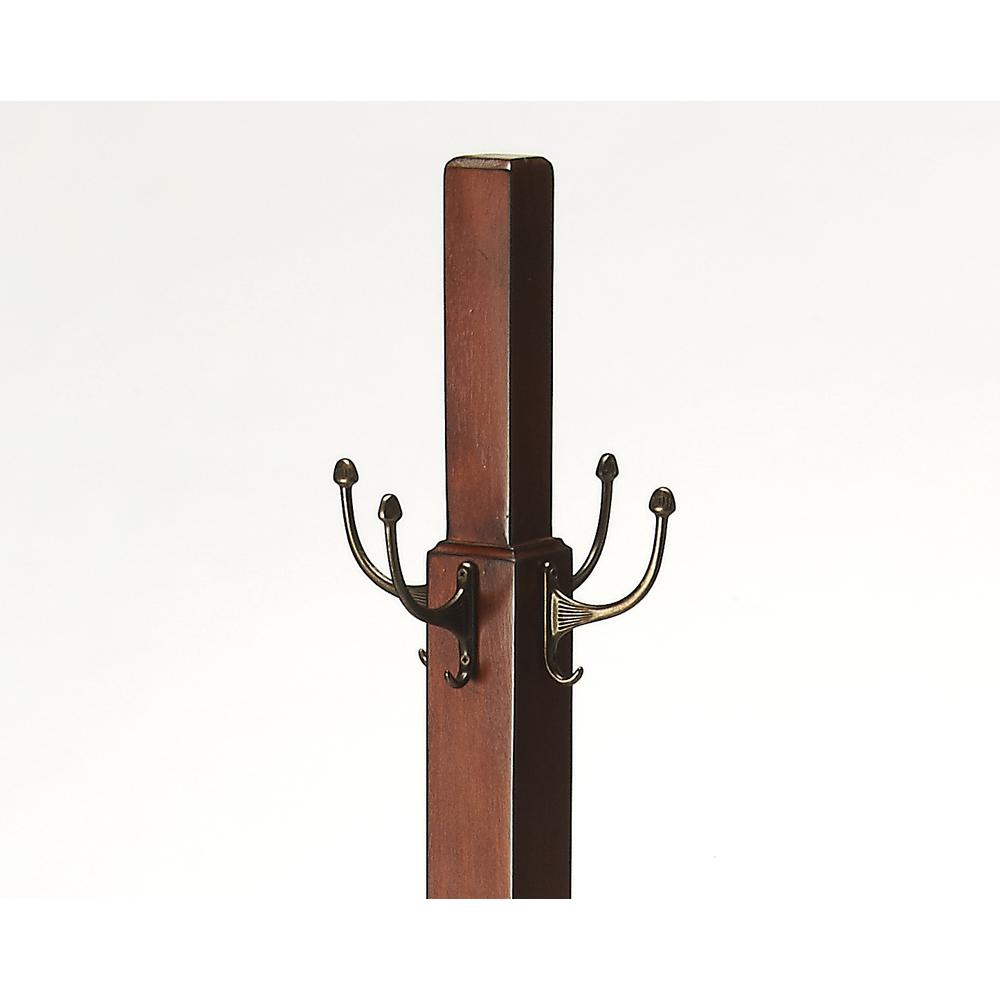 Webster Coat Rack/Tree, Medium Brown. Picture 2