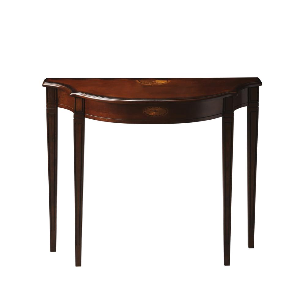 Chester Console Table, Dark Brown. Picture 1