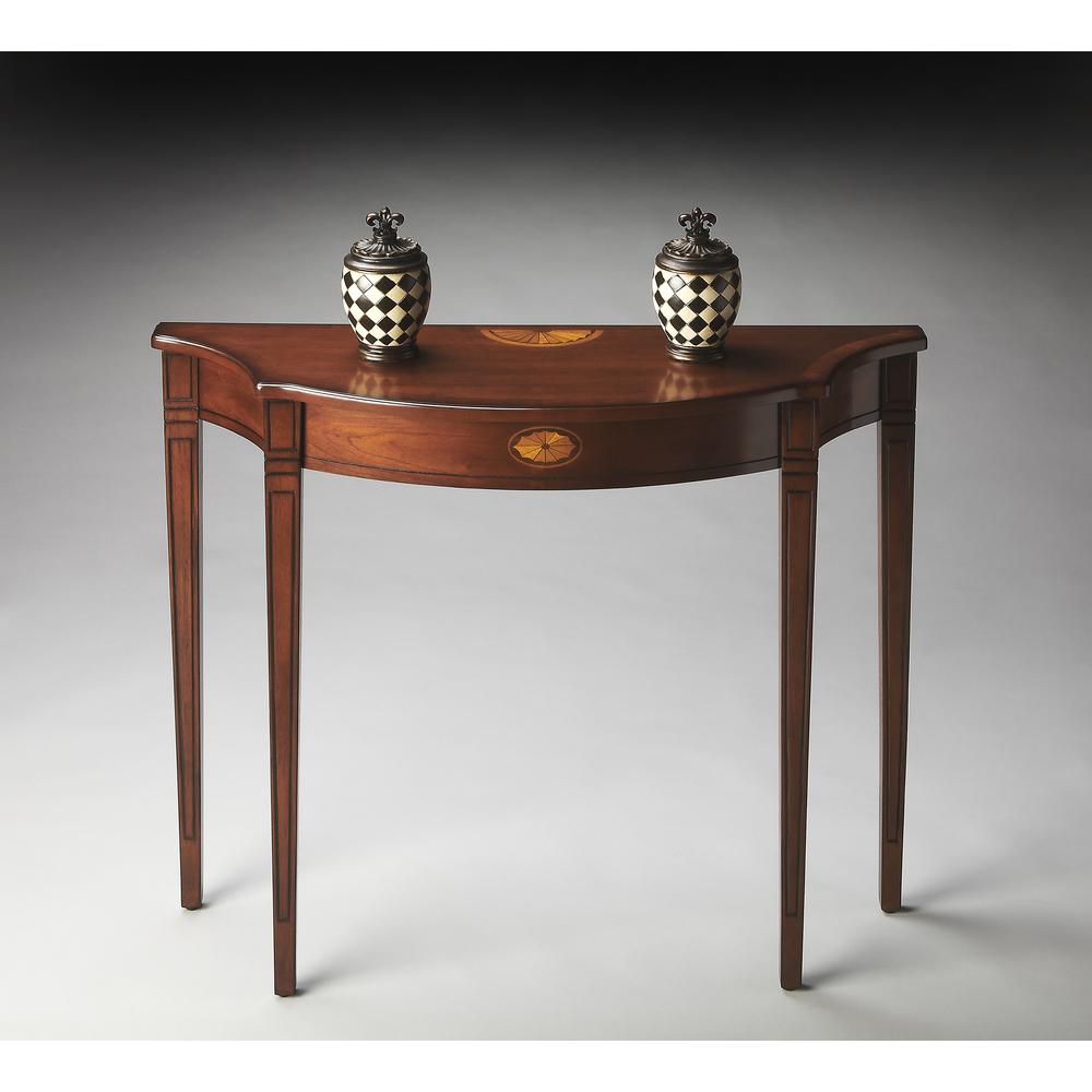 Chester Console Table, Medium Brown. Picture 3