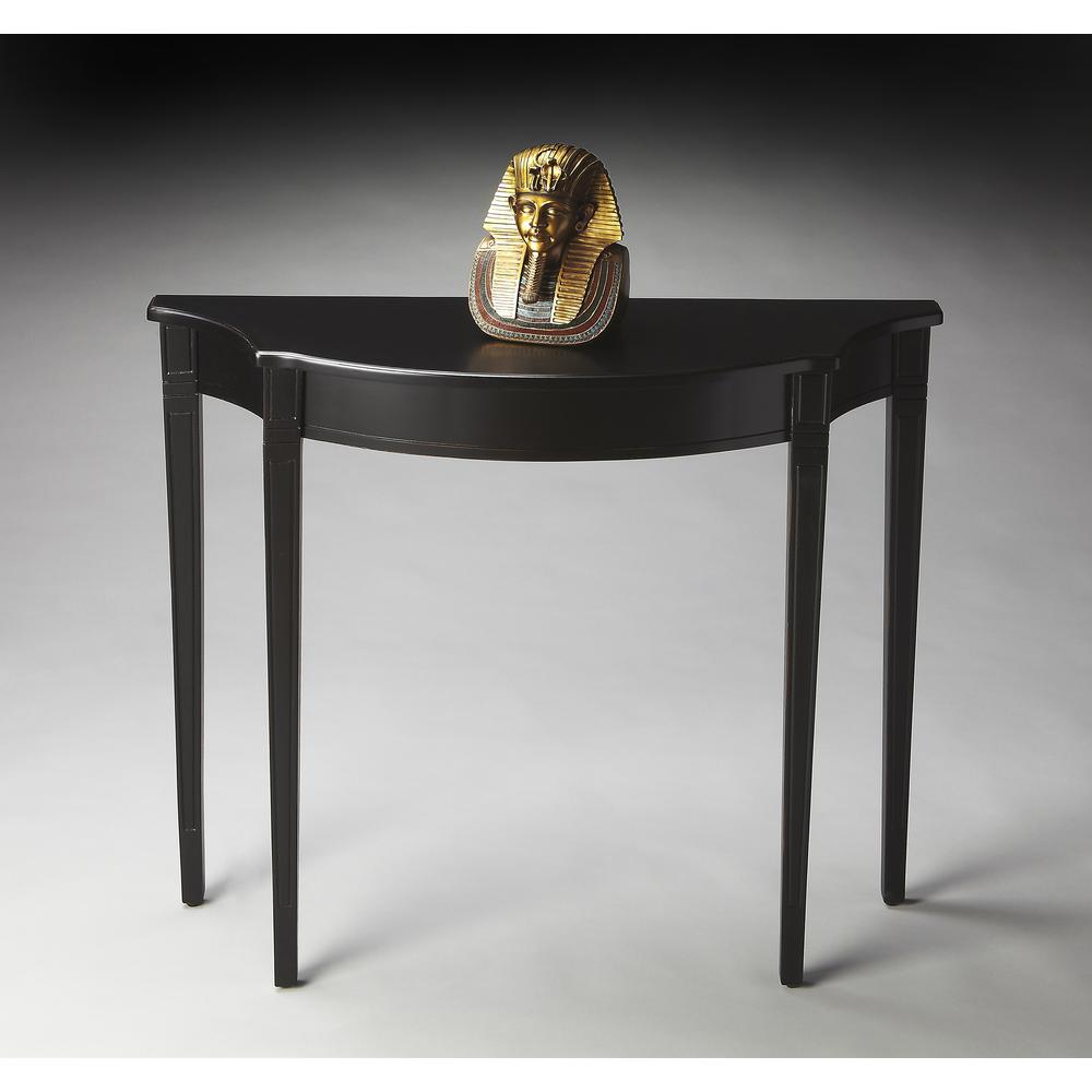 Chester Console Table, Black. Picture 3