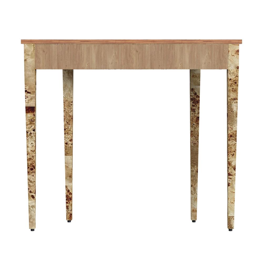 Chester Light Burl 36" Console Table, Light Brown. Picture 5