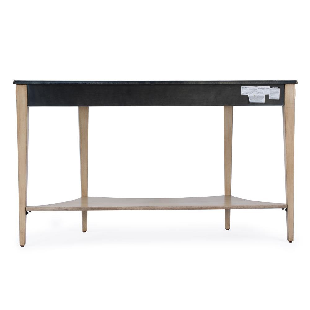 Astor 54"W Demilune Console Table, Tan/Beige. Picture 5