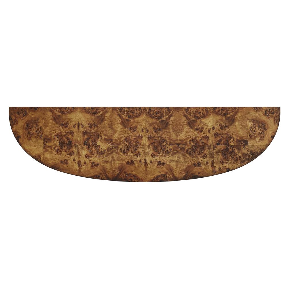 Astor 54"W Demilune Console Table, Light Brown. Picture 7
