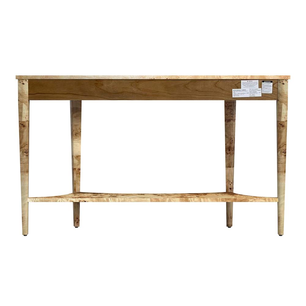Astor 54"W Demilune Console Table, Light Brown. Picture 5