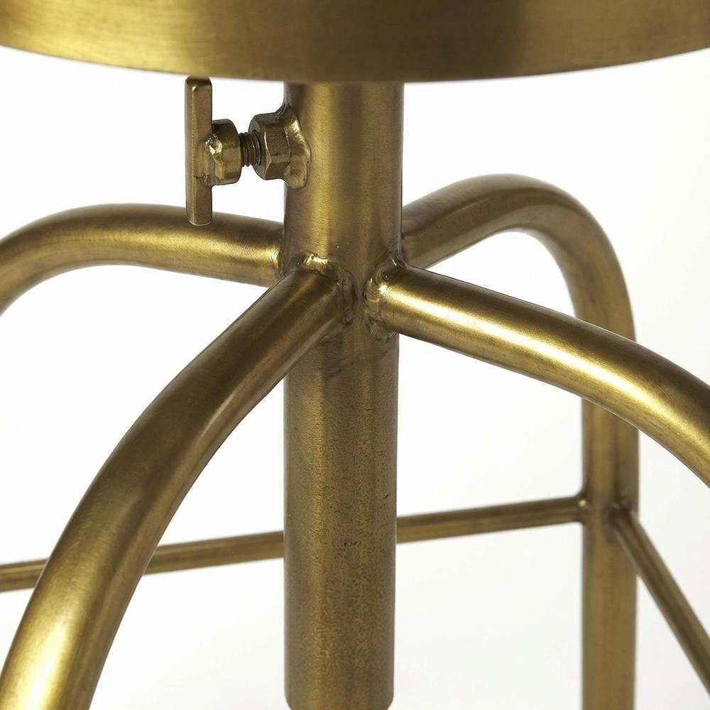 Swivel Adjustable Counter Stool, Industrial Round Bar Stool for Kitchen. Picture 7