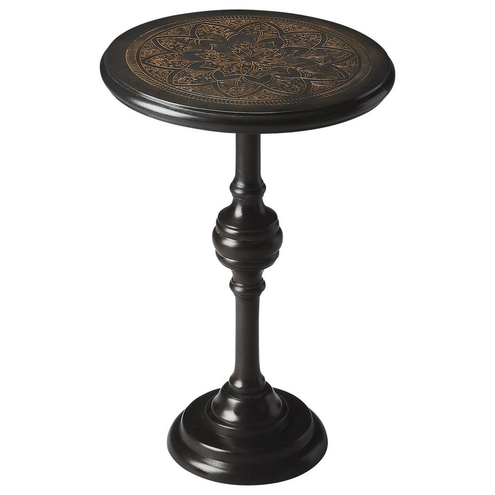 Selma Metal Side Table, Black. Picture 1
