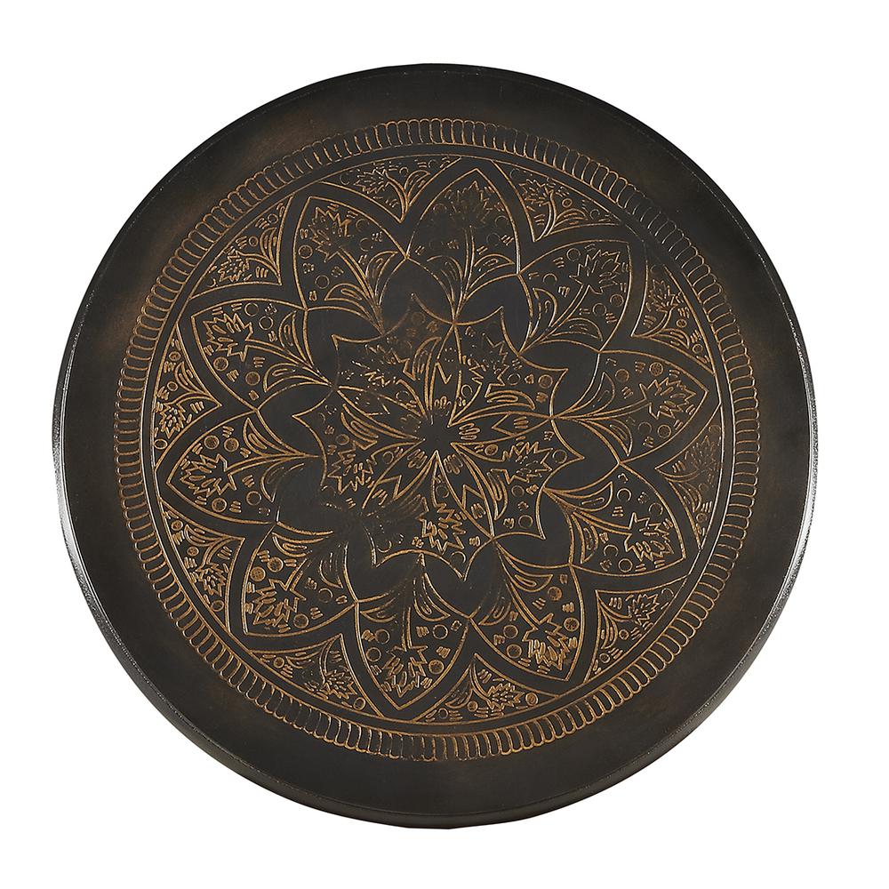 Selma Metal Side Table, Black. Picture 2