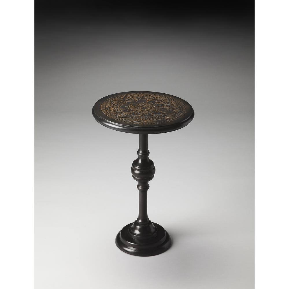 Selma Metal Side Table, Black. Picture 3
