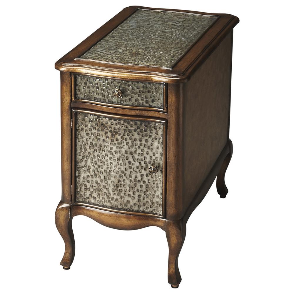 Bosworth Hamme Metal Side Table, Multi-Color. Picture 1