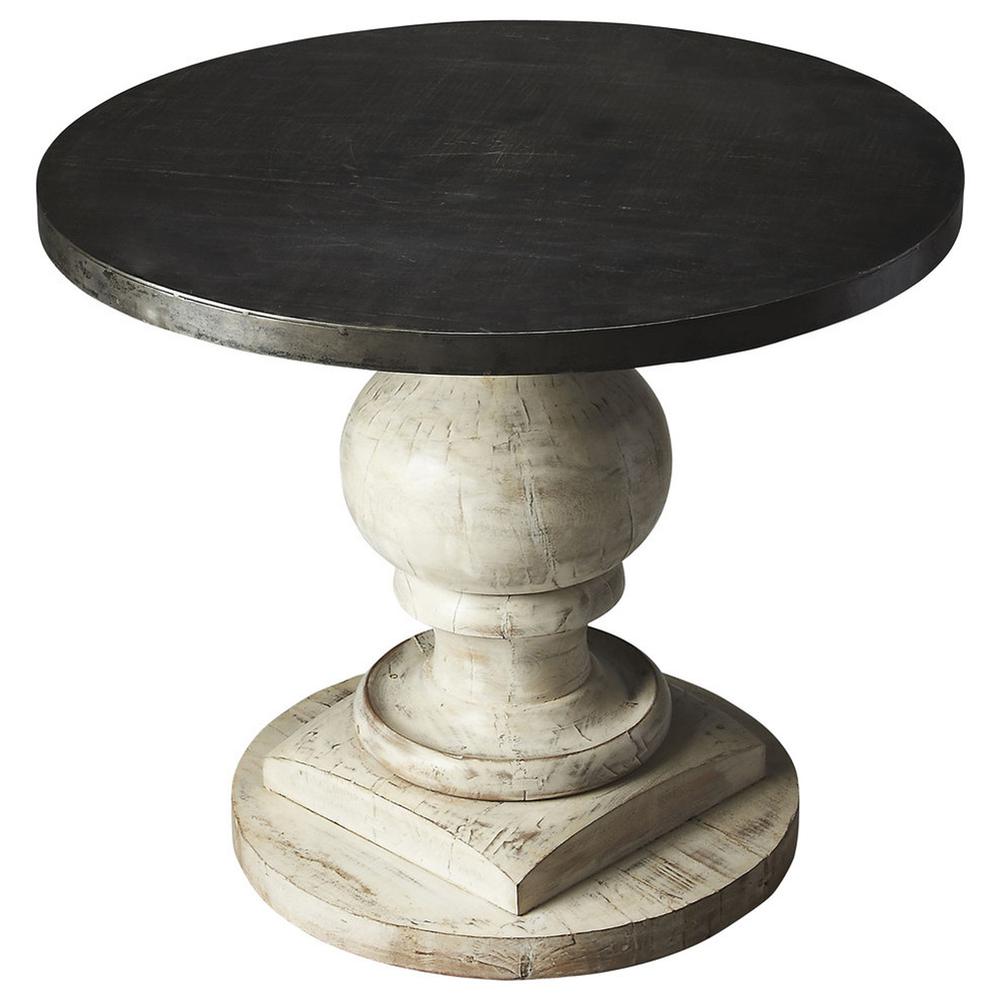Pompei Metal & Wood 36"Foyer Table, Multi-Color. Picture 1