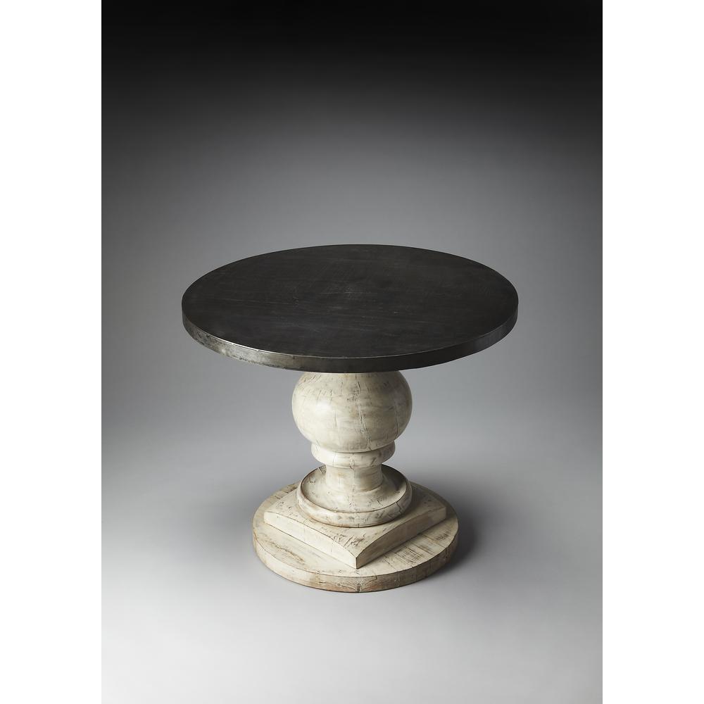 Pompei Metal & Wood 36"Foyer Table, Multi-Color. Picture 2