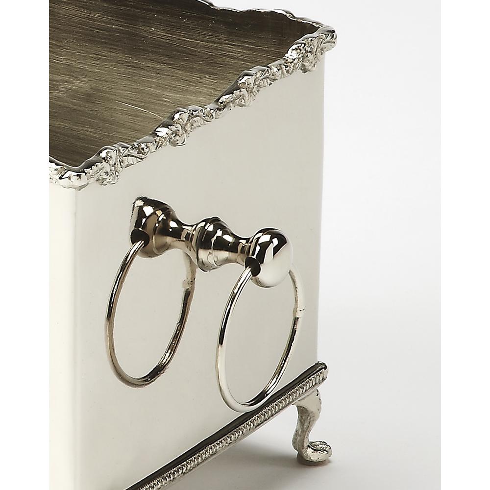 Traditional Silver Etched Planter, Belen Kox. Picture 2