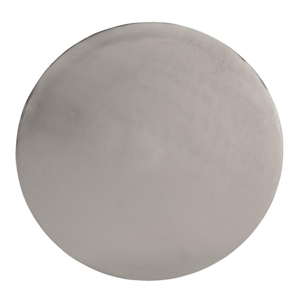 Darien Round Pedestal 10"W Side Table, Silver. Picture 4