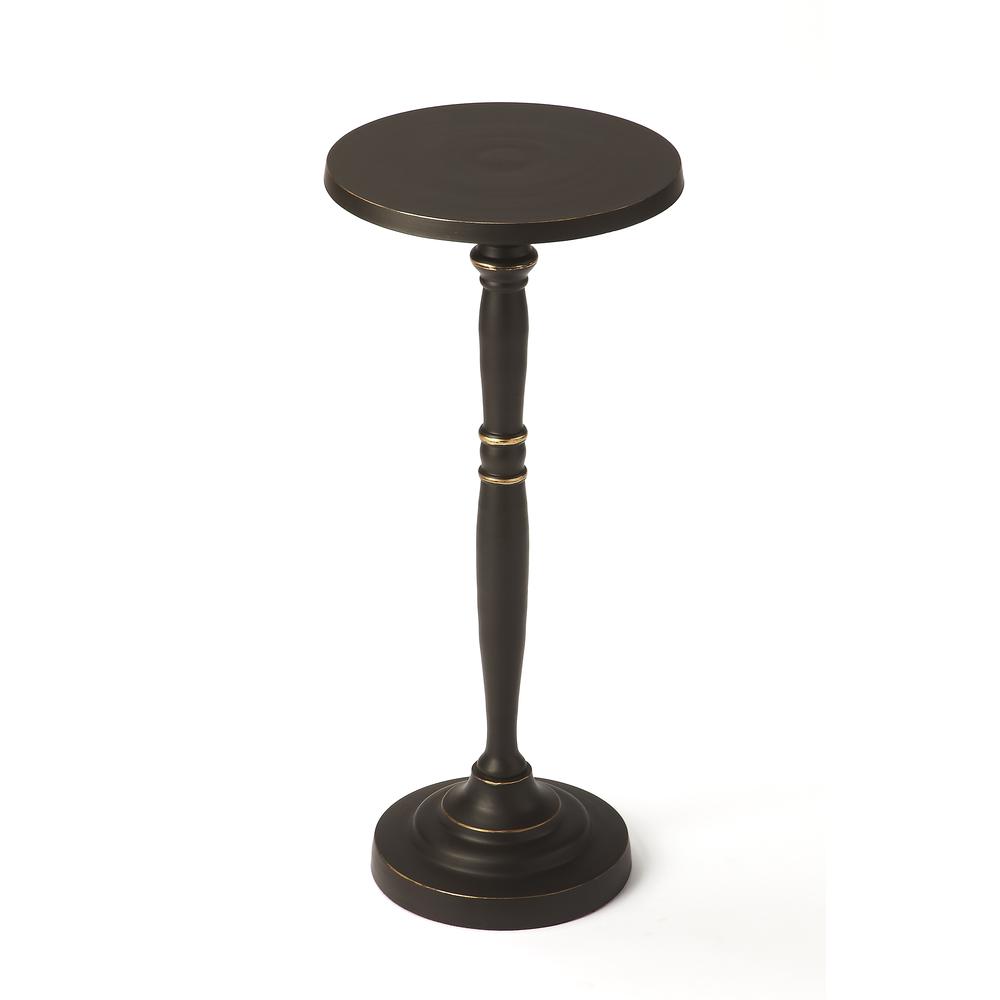 Landon Metal Side Table, Black. Picture 1