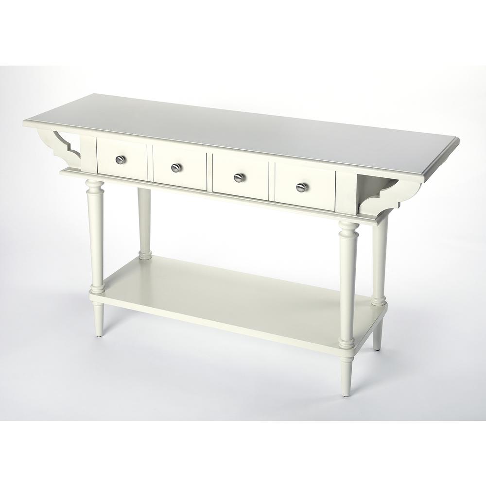 Talia Console Table, White. Picture 1