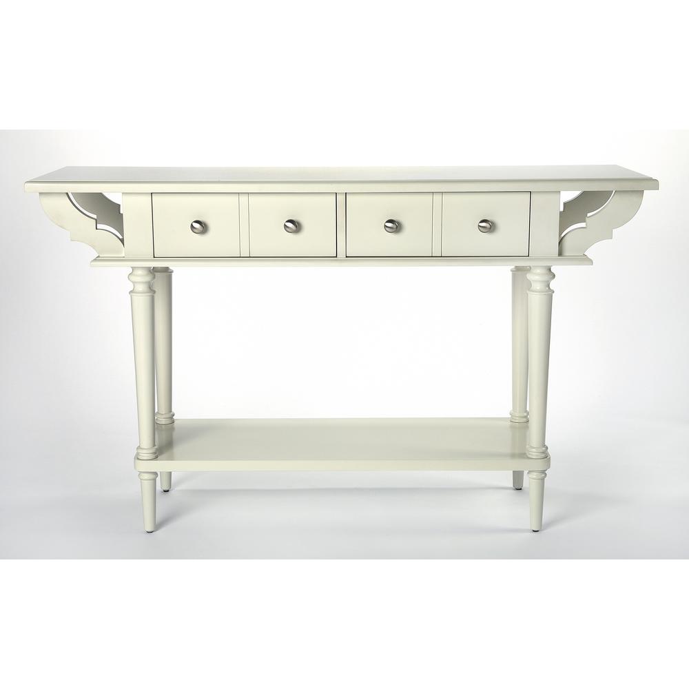 Talia Console Table, White. Picture 2