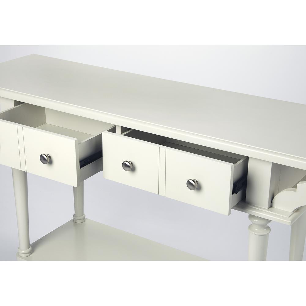 Talia Console Table, White. Picture 3