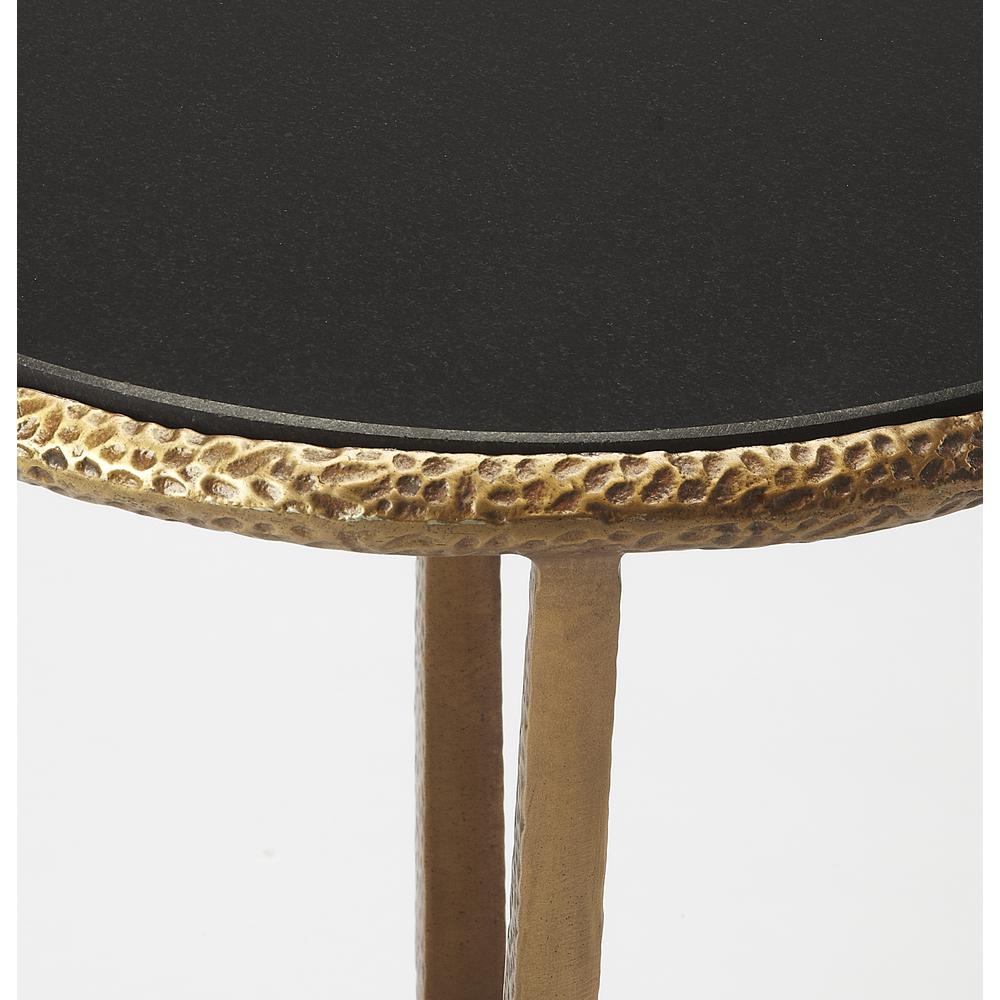 Flavio Metal & Stone Side Table, Multi-Color. Picture 2