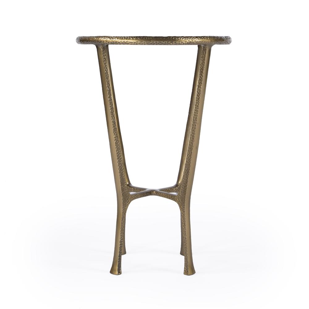 Switlania Marble Side Table, Gold. Picture 4