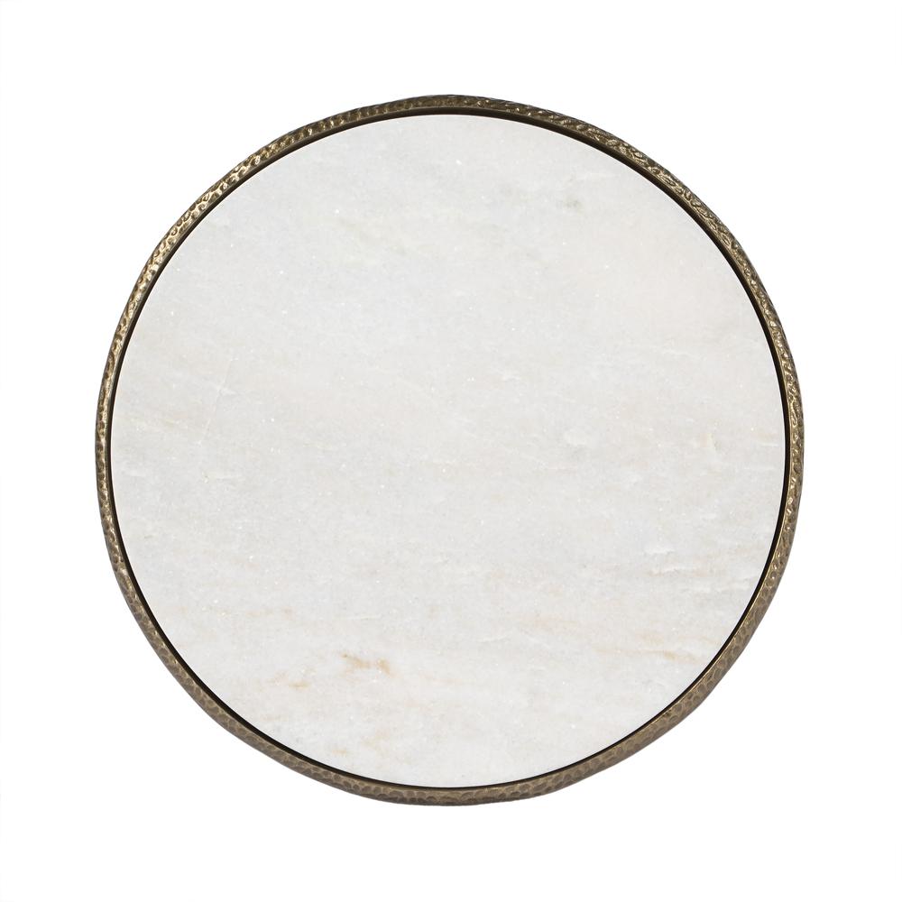 Switlania Marble Side Table, Gold. Picture 8