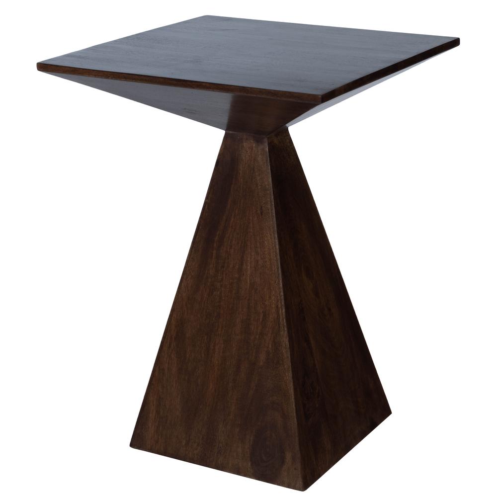 Titus Modern End Table, Dark Brown. Picture 1