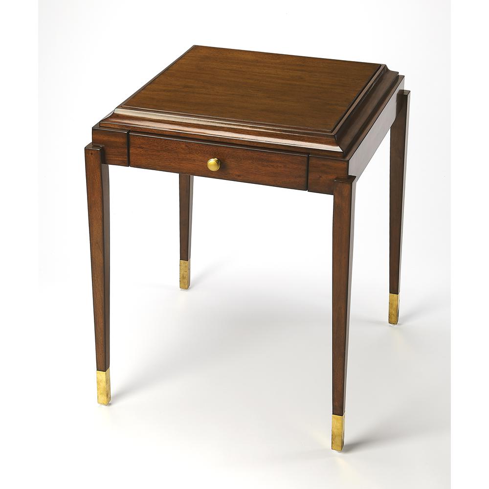Adrian Game Table, Medium Brown. Picture 2