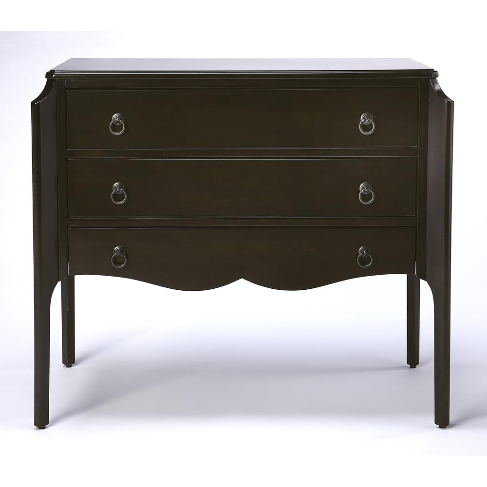 Wilshire Chocolate 3 Drawer Chest. Picture 2