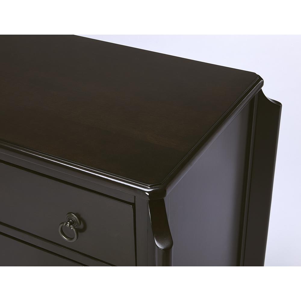 Wilshire Chocolate 3 Drawer Chest. Picture 6