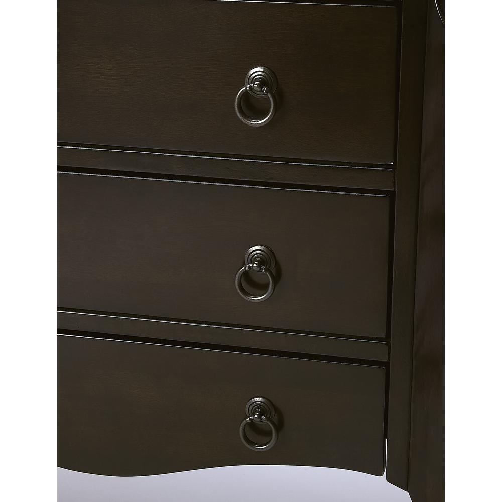 Wilshire Chocolate 3 Drawer Chest. Picture 5