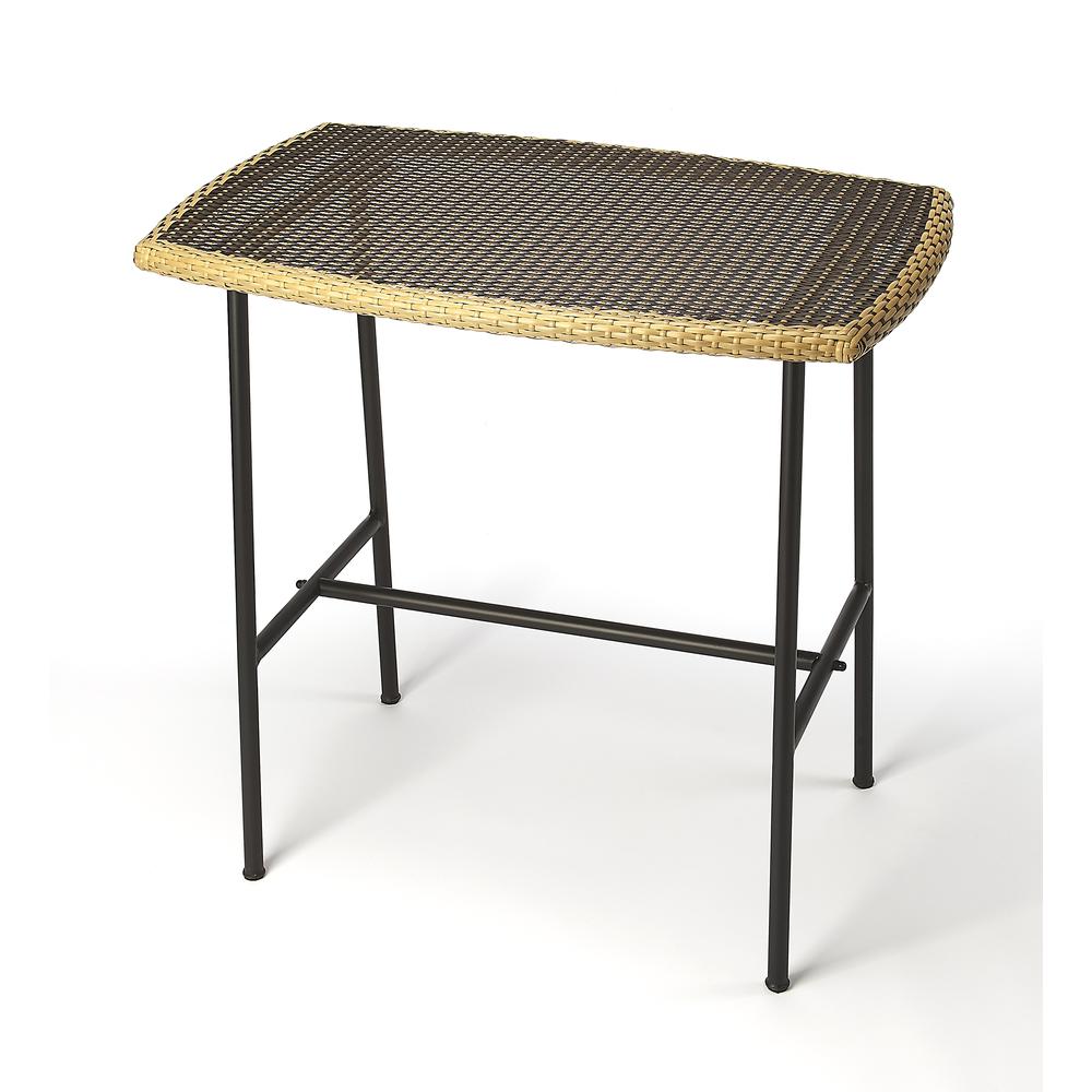 Freeport Rattan & Iron 36.5"W Pub Table, Multi. Picture 1