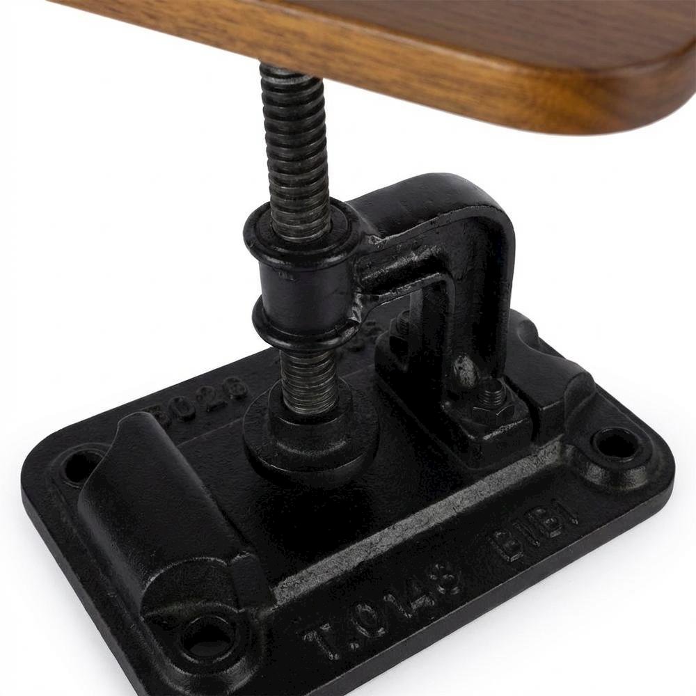 Industrial Adjustable Round Side Table, End Table for Living Room Bedroom. Picture 8