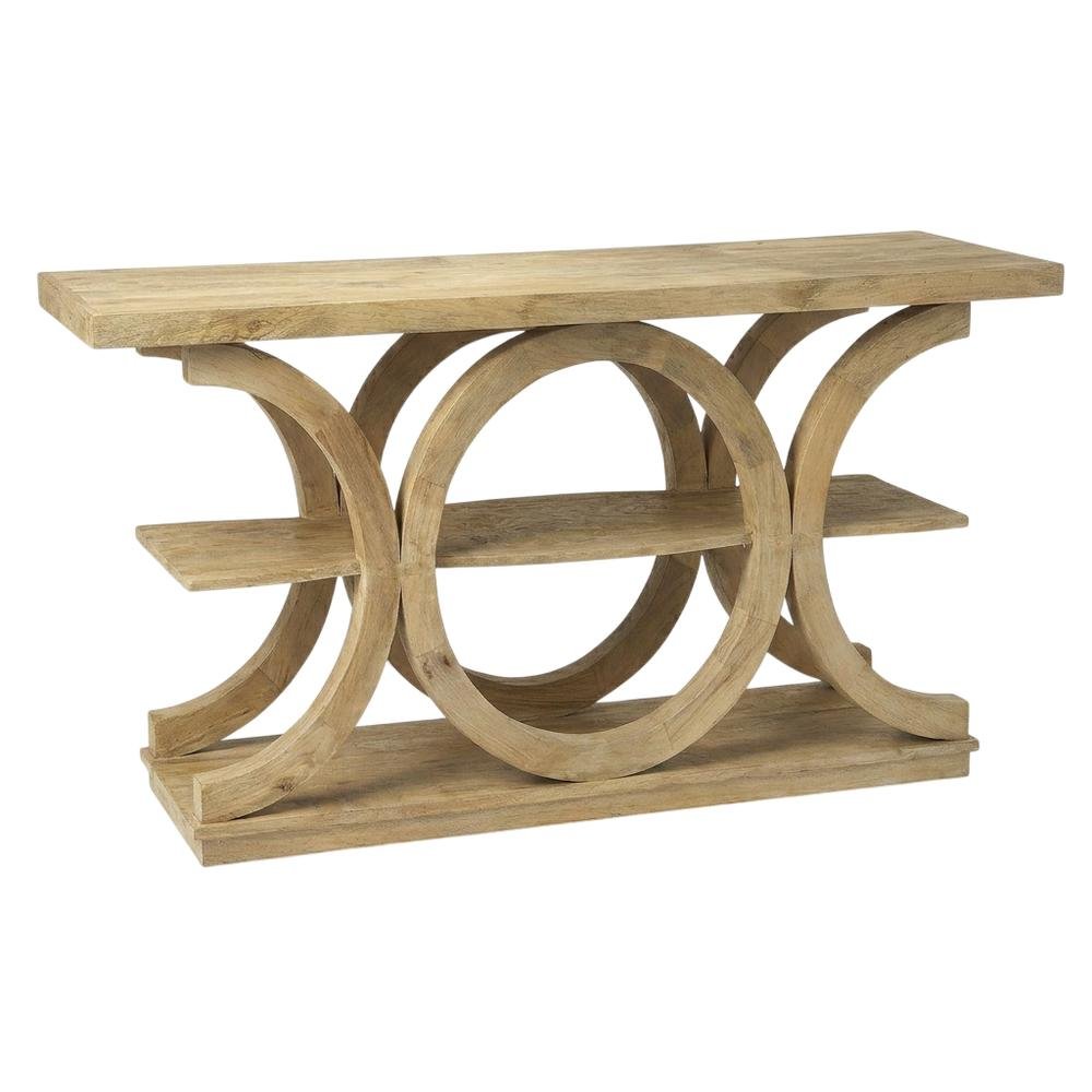 Three-Tiered Rustic Console Table, Modern Wood Accent Entryway Sofa Table. Picture 6